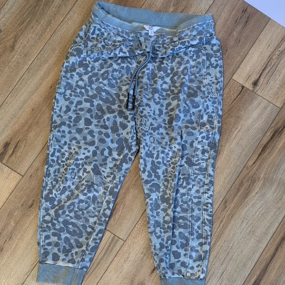 JoyLab Blue and Gray Track Pants with Cropped Length - Picture 1 of 3